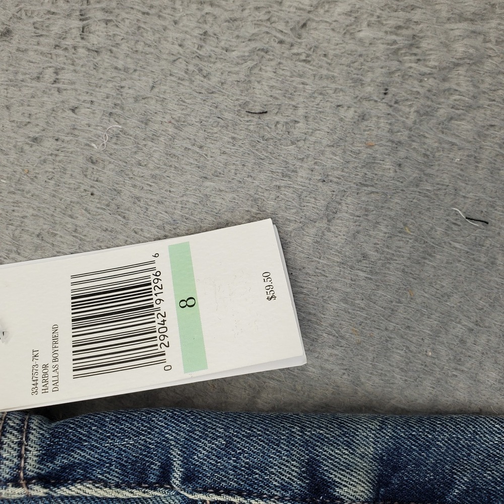 Jessica Simpson Dallas Boyfriend Jeans Womens 8 Blue Denim Stretch Distressed - Picture 9 of 11